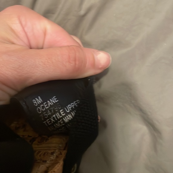 Black ESPRIT slide-on wedge clogs - Picture 3 of 3